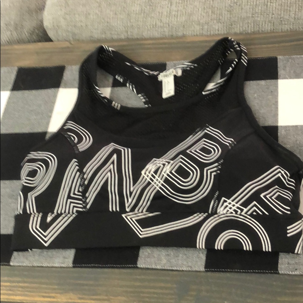2/$25 Forever 21 black sports bra